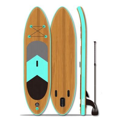 China Enjoy Wonderful Surfing Experience Custom Wood Grain Design 5 Years Round 10'6