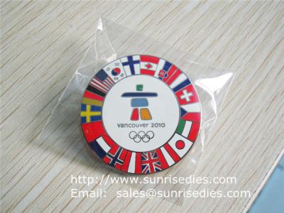 China Custom made enamel pin badges, China metal gift factory for cheap metal badge pins for sale