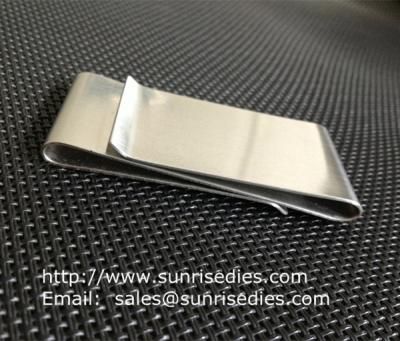 China Dual Stainless Steel Money Clips for men, double sided steel money clips, for sale