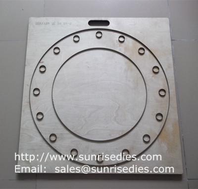 China Large board silicon gasket steel cutting dies, rubber gasket steel die cutters wholesale for sale