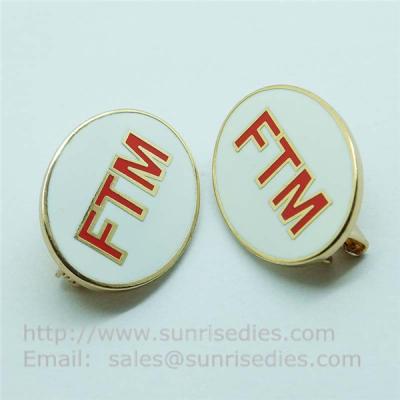 China Cloisonne copper lapel pin with safety pin, personalized brass Cloisonne pin badges wholesale for sale