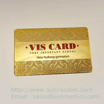 China Printed etching business cards wholesale in China etching process factory for sale