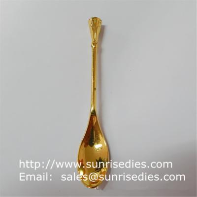 China Gold Tone Metal Collector Spoons for craft Collection, Gold metal collectible spoons for sale