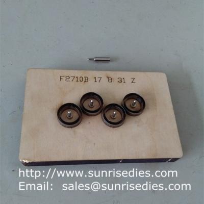 China Spring alignment pin steel rule dies, customized steel die cutter with alignment pin for sale