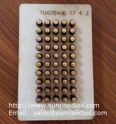 China Steel Spring Hole Punching Cutting Dies, Spring Steel Hole Puncher Wooden Die Cutter for sale