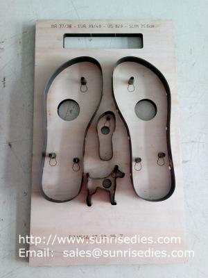 China Sandals sole steel rule cutting dies China maker, flatboard Sandals sole steel dies for sale