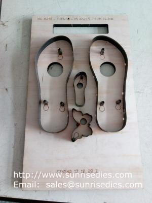 China Flip flops slipper steel rule dies China supplier, flip-flops sole steel cutting dies for sale