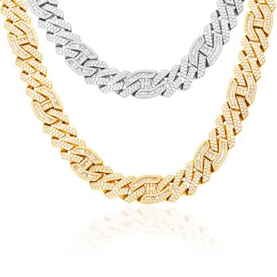 China High Quality Drop Shipping 15mm Cuban Link Necklace Hip Hop Chain Necklace For Men Gold Chain No MOQ for sale