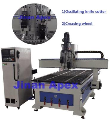 China Hoge snelheidscnc Leer Scherp Materiaal, Aangepaste Cnc Houten Snijmachine Te koop