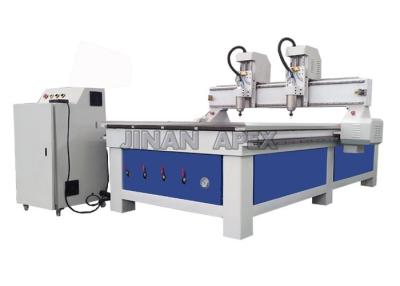 China Double Heads Router Engraving Machine , High Speed Servo Cnc Router Machine For Wood for sale