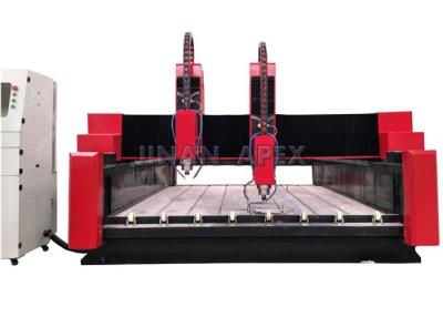 China Glass / Stone CNC Router Machine Seamless Welded Steel Structure Water Cooling Spindle for sale