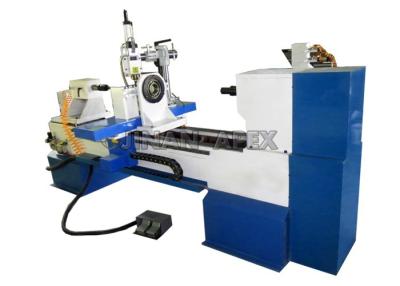 China Single Rotary CNC Wood Turning Lathe Machine Two Blades One Vertical Spindle For Wood Crafts for sale