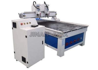 China Máquina de talla de madera del CNC del cilindro de dos cabezas, router multi de alta velocidad del CNC del eje en venta