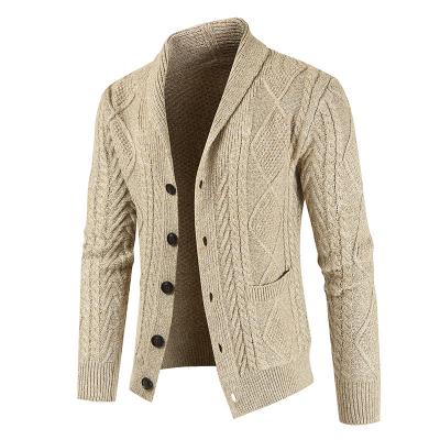 China Solid Color Breathable Cardigan High Quality Mens Youth Casual Straight Sweater for sale