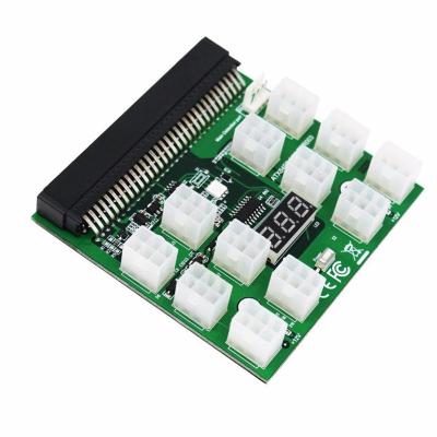 China 12 Left 6Pin 12V Power Supply Breakout Board Adapter LED Display Breakout For Power Supply 5X5X5cm for sale