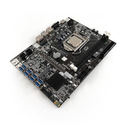 China Hot Selling Server/Workstation Support 8 B75 USB Graphics Cards LGA1155 DDR3 Mainboard Motherboard With CPU for sale