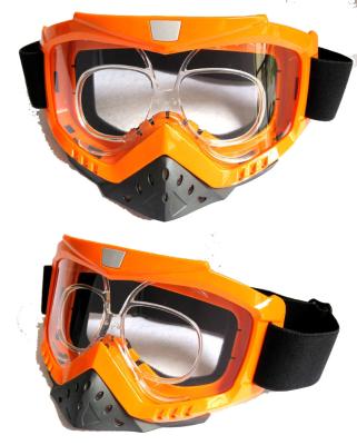 China High Quality Cross Country Polycarbonate Vintage Motocross Goggles With Tear Off System for sale