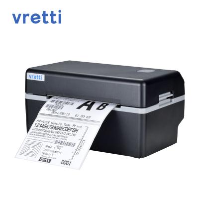 China Black Hot Sale Barcode Sticker Printer 4X6 Direct Thermal Shipping Label Printer vretti-D4602B for sale