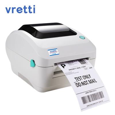 China Newcomer 2022 black and white 110mm desktop 4 inch thermal barcode label printer for logistics express labels for sale