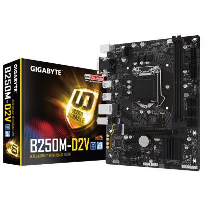 China GIGAOCTET B250M-D2V desktop gaming desktop motherboard DRR4 supports 6 and 7 generation cpu1151 pin for sale