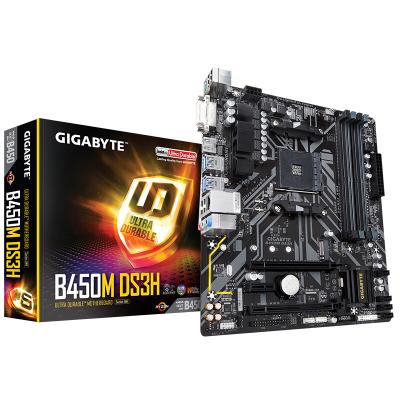 China Gigabyte GA-B450M-DS3H Motherboard AMD Socket AM4 DDR4 USB3.0 SATA3.0 Support Desktop Original AMD CPU NEW for sale