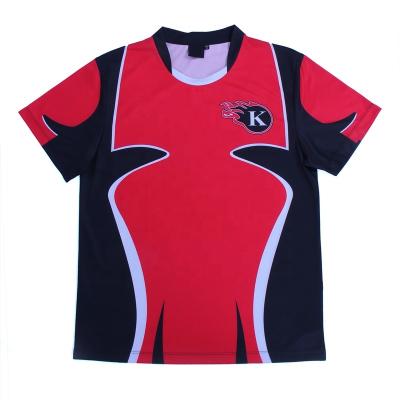 China Women's T-shirt anti-pilling fully sublimation printing cricket shirt sports shirt for sale