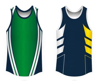 China Antibacterial Sports Vest Football Training Vest Custom Sublimated Running Vest for sale