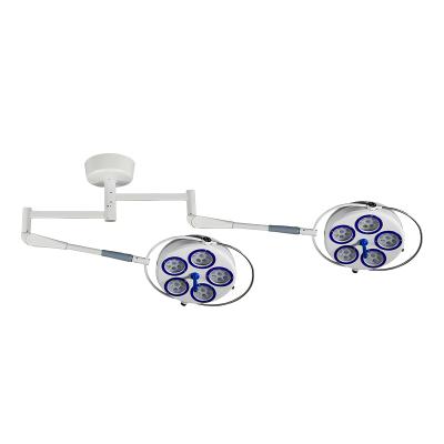 China 100000 Lux Vet Pet Clinic Double Acrylic Dome Ceiling LED Surgical Light Operation Head Lamp for sale