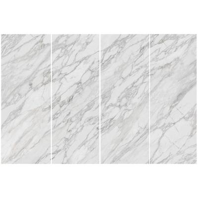 China Modern Wall Panel For Living Room 12MM Wall Mounted Fishbelly White Sintered Stone Premier Slab Pattern Natural Marble Tile 1600*2700 for sale