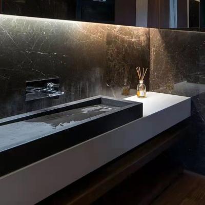 China Modern Luxury Design Toilet Sink Bathroom Countertop Bathroom Vanity Sink Natural Marble Above Modern Countertops for sale