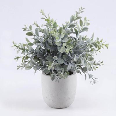 China Home Decoration China Manufacture Fashion Cement Green To Cement Pot Thanksgiving Faux Factories for sale