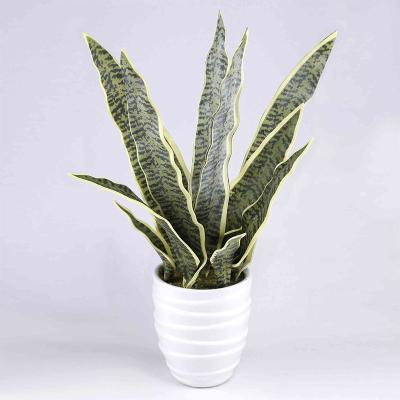 China High Quality Fashionable Green Plastic Eternal Birthday Faux Potted Plant Home Decoration In Ceramic for sale