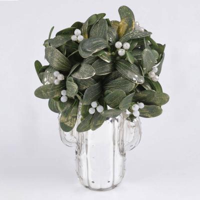 China Home Decoration New Style Pesonalizable Fabric To Gold Plated White Pot Green Parties Faux Christmas Plants for sale