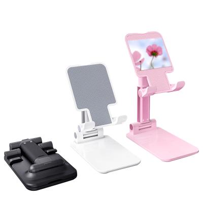 China Lazy Foldable Mobile Phone Tablet Angle Phone Mobile Phone Stand Adjustable Top Portable Adjustable Desktop Stand Lazy Stand for sale