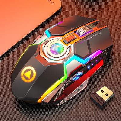 China Silent Mause LED Backlit Ergonomic Gaming Mouse RGB Mouse High DPI Rechargeable Wireless Computer Computer Mouse For Laptop PC for sale