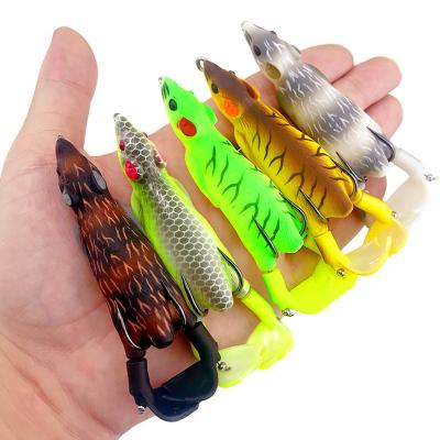 China Wholesale 9.5cm Black Mouse 11.8g Bait Station Durable Floating Lure Body Fish Lure for sale