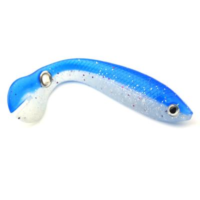 China High Quality Durable Hot Sale 10cm6g Bionic Loach Tail Wagging Artificial Fishing Tackle Forms Soft Tick Bait Lures for sale