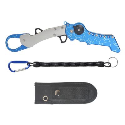 China Camouflaged Controller Fish Pliers Fishing Tackle Multifunctional Fish Plier Tools GJ-003 for sale