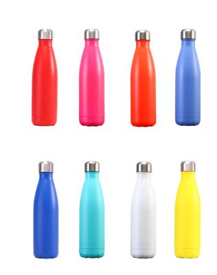 China 2022 Viable Popular Customized Sublimation Frosted Stainless Steel Creative Reusable 17oz/500ml Cola Thermal Water Bottle for sale