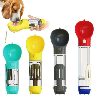 China 4 Viable in 1 Travel Dog Water Bottle Pet Water Bottle Leak Proof Food Grade Portable Plastic Water Dispenser for Outdoor, Increasing for sale