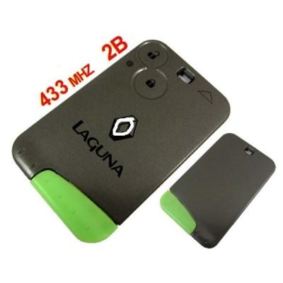 China Brand new 433MHZ 2 button Smart Key Keycard for Renault Megane Laguna for sale