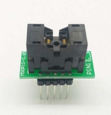 China Brand new Simple MSOP10 to DIP10 IC test socket adapter SSOP10 0.5mm for sale