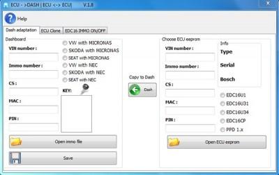 China Brand new English VAG Dash Ecu Teacher 1.8 download link for sale