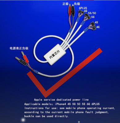 China iPhone 4 4S 5 5S 6 6 Plus power repair cable power line apple dedicated power cable for sale