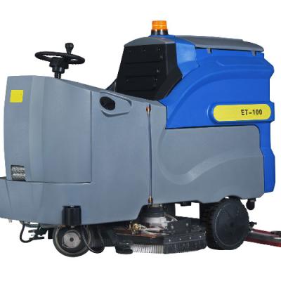 China ET-100\Hardwood Floor Walk Behind Auto Scrubber , Gym Stone Floor Cleaner Machine for sale