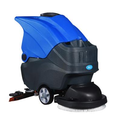 China ET-55\20 Inch Brush Walk Behind Floor Scrubber Floor Washers Scrubbers With Deep Gray Body for sale