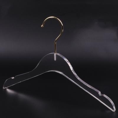 China Wholesale transparent DISPLAY for clothes kids acrylic plastic hangers for sale