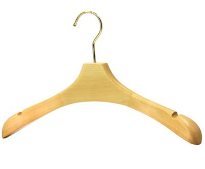 China Wholesale Novelty Shop Show Wooden Coat Hangers , Custom Female Wooden Clothing Hangers for sale