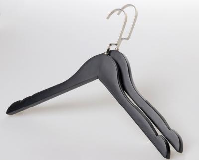 China Eclectic Hot High Quality Adjustable Suit Clip Wooden Hangers For Boutique Store for sale