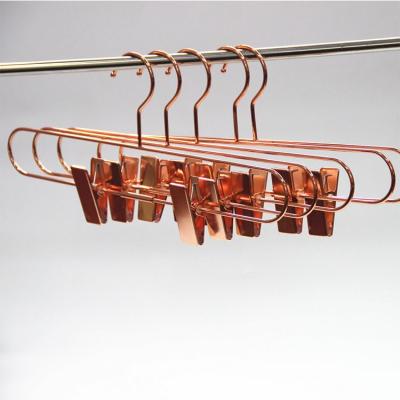 China Modern Most Useful Rose Gold Metal Hanger Wire Clothes Custom Steel Clothes Hanger for sale